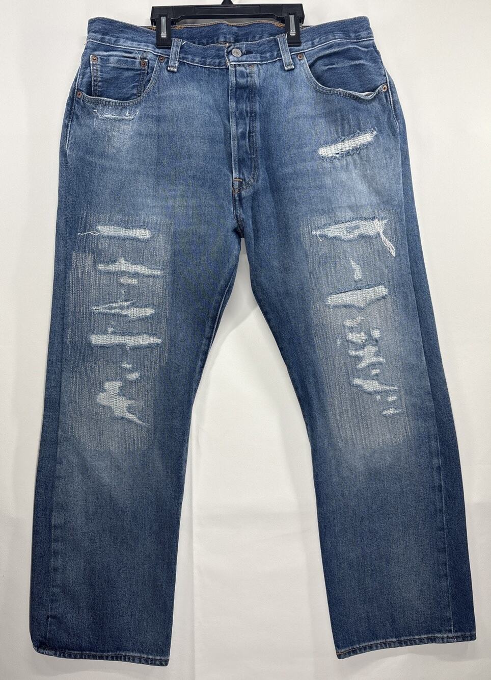 Levi’s 501 150th Anniversary Jeans 36x30 Distressed Button Fly